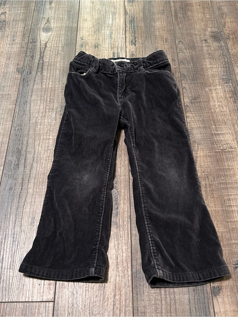 Baby Gap Size 3 Corduroy Pants - Adjustable Waist Gray Flare